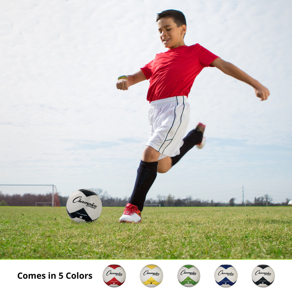 CHALLENGER SOCCER BALL, SIZE 5 RED