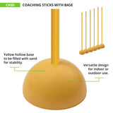 Champion Sports COACHING STICKS WITH BASE