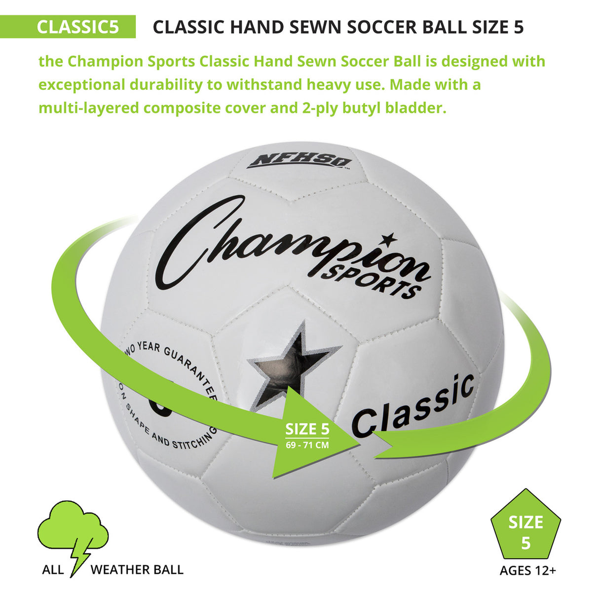 Champion Sports CLASSIC SOCCER BALL