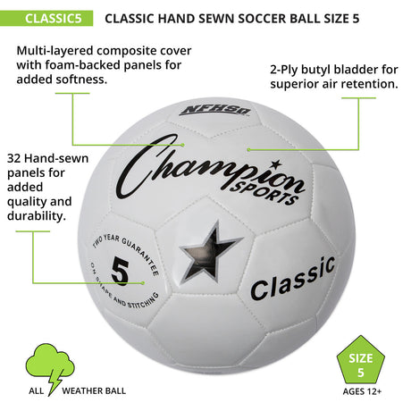 Champion Sports CLASSIC SOCCER BALL