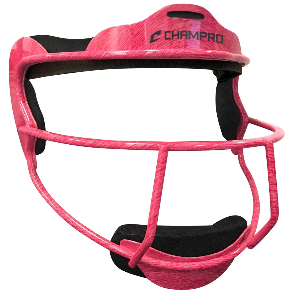 Champro The Grill - Defensive Fielder's Facemask | Champro CM01 ADULT Champro HEATHERHOTPINK MASK