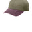 Joe's USA JOE8034 Khaki Maroon pigment dyed cap left