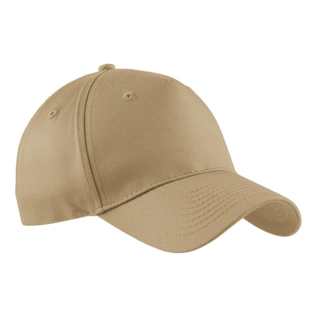 Port & Company ® Five-Panel Twill Cap. CP86 - Port & Company CP86 Caps Port & Company Khaki OSFA