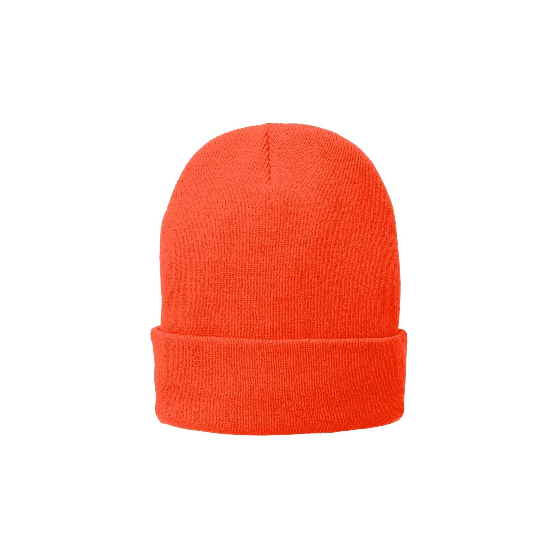 Port & Company ® Fleece-Lined Knit Cap. CP90L - Port & Company CP90L Caps Port & Company Athletic Orange OSFA