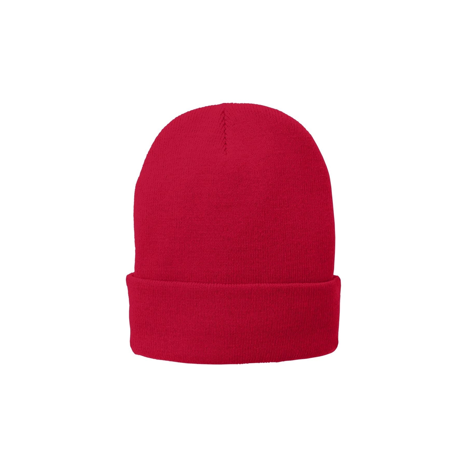 Port & Company ® Fleece-Lined Knit Cap. CP90L - Port & Company CP90L Caps Port & Company Athletic Red OSFA