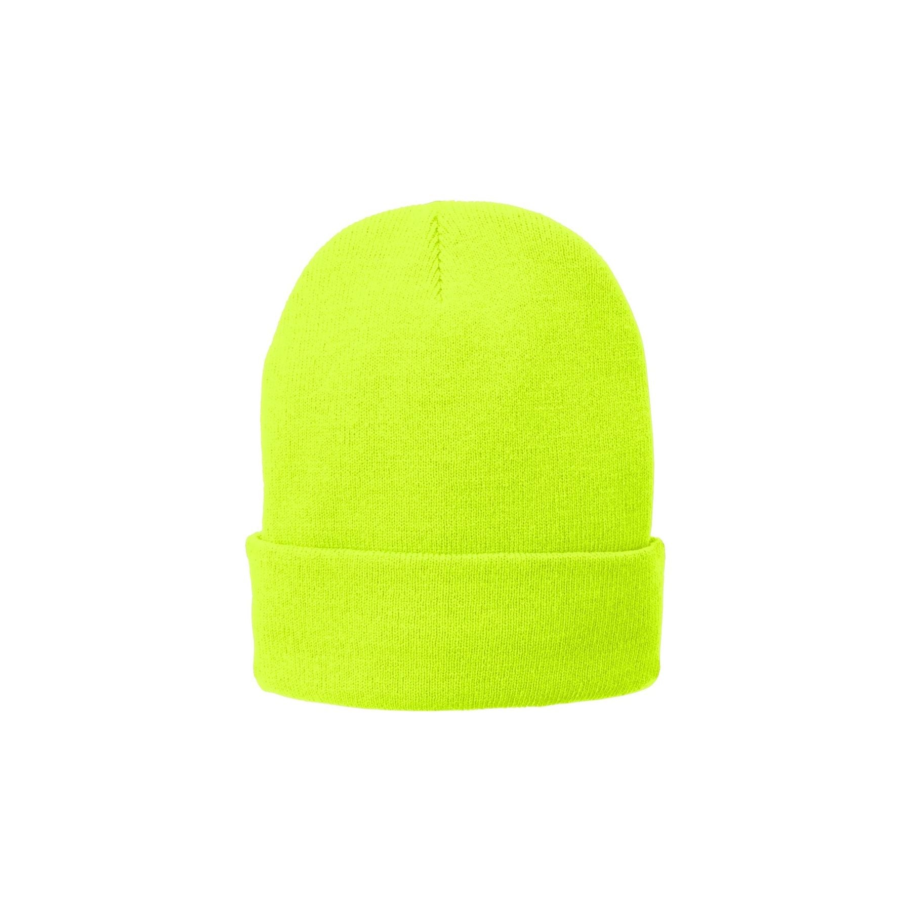 Port & Company ® Fleece-Lined Knit Cap. CP90L - Port & Company CP90L Caps Port & Company Neon Yellow OSFA