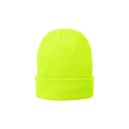 Port & Company ® Fleece-Lined Knit Cap. CP90L - Port & Company CP90L Caps Port & Company Neon Yellow OSFA