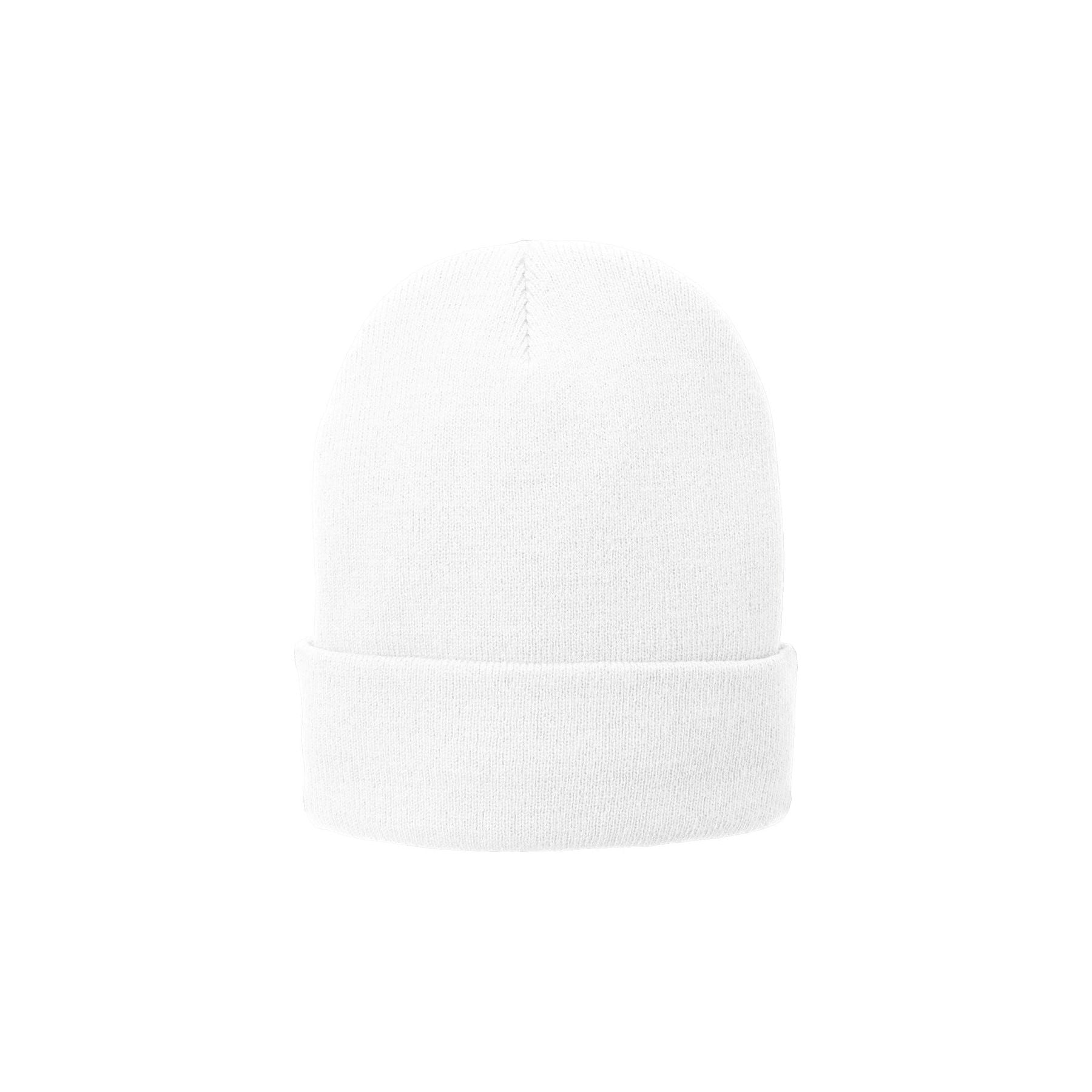 Port & Company ® Fleece-Lined Knit Cap. CP90L - Port & Company CP90L Caps Port & Company White OSFA