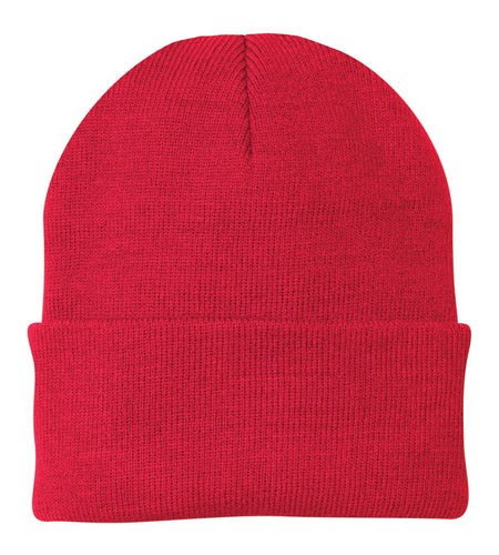 Joe's USA Knit Beanie Caps in 26 Colors Caps Joe's USA Athletic Red OSFA