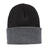 Joe's USA Knit Beanie Caps in 26 Colors Caps Joe's USA Black/ Athletic Oxford OSFA