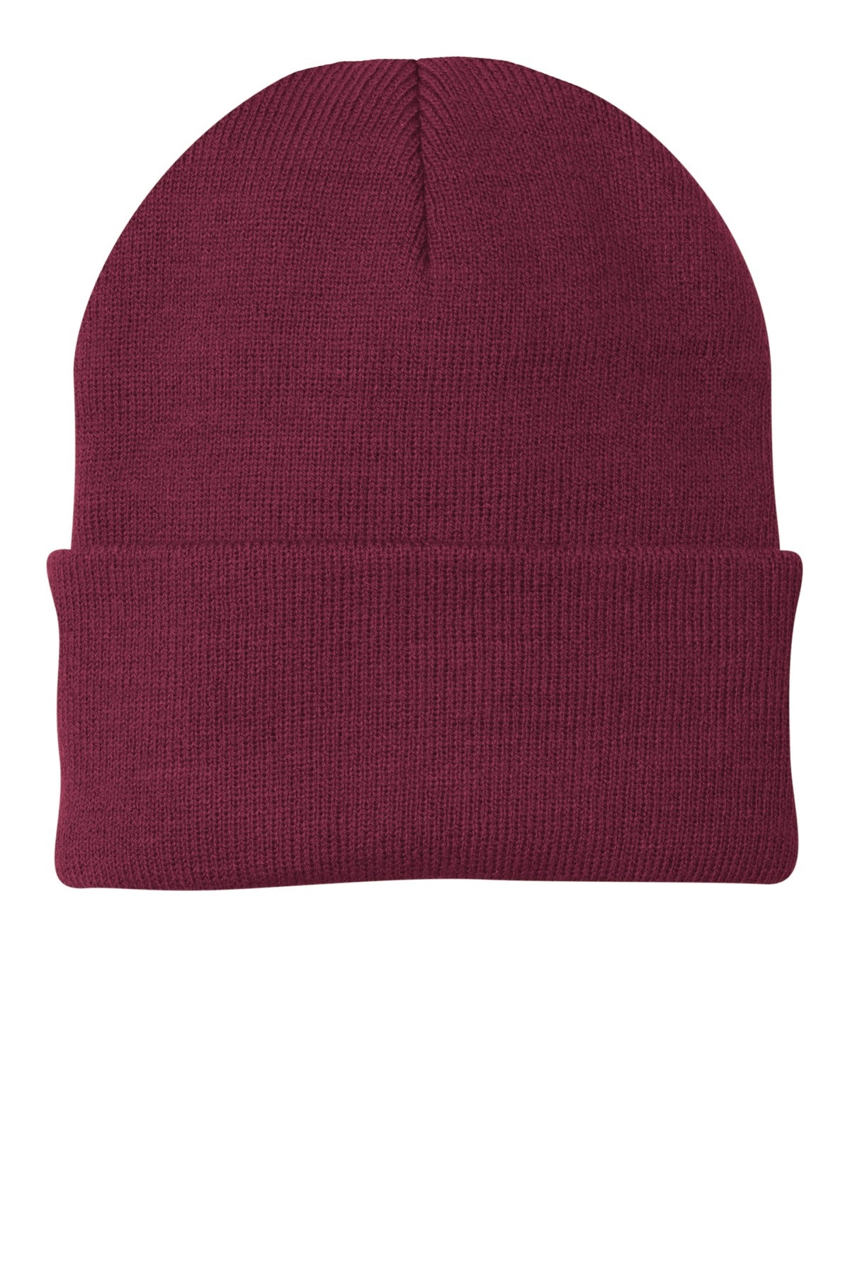 Joe's USA Knit Beanie Caps in 26 Colors Caps Joe's USA Maroon OSFA