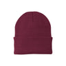 Joe's USA Knit Beanie Caps in 26 Colors Caps Joe's USA Maroon OSFA