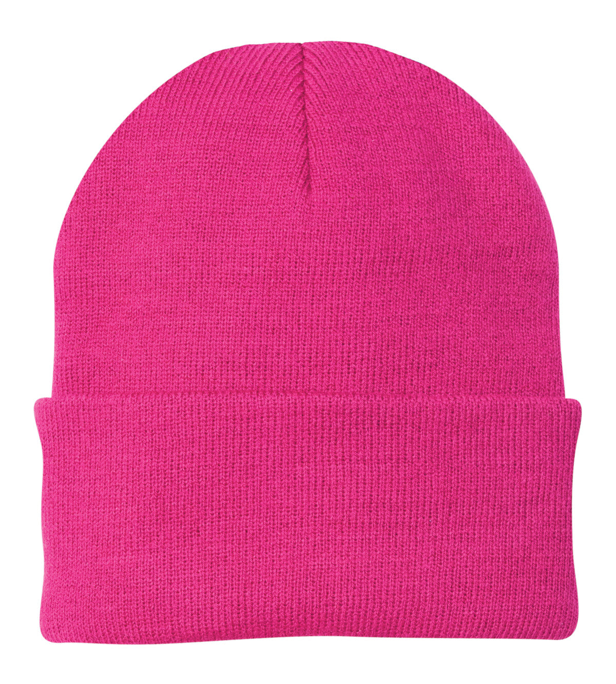 Joe's USA Knit Beanie Caps in 26 Colors Caps Joe's USA Neon Pink Glo OSFA