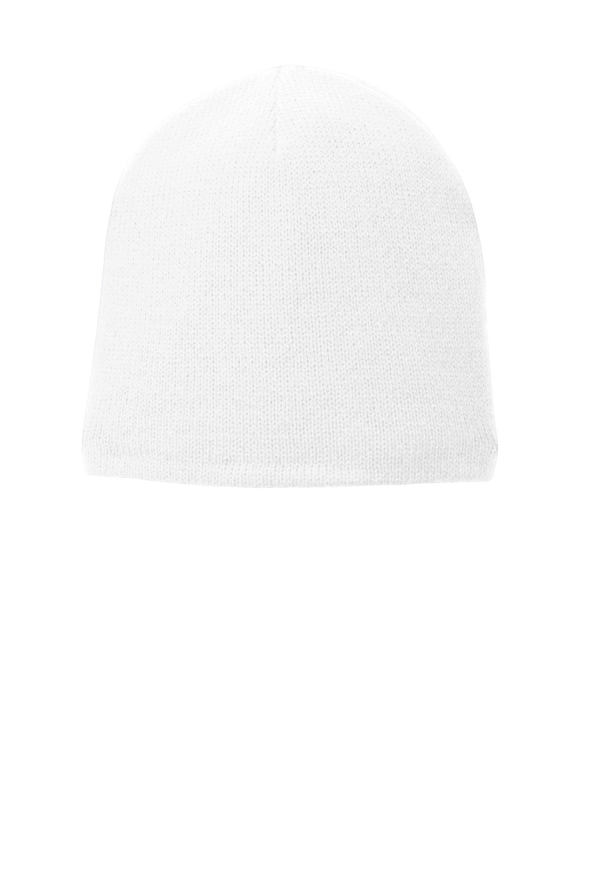 Port & Company ® Fleece-Lined Beanie Cap. CP91L - Port & Company CP91L Caps Port & Company White OSFA