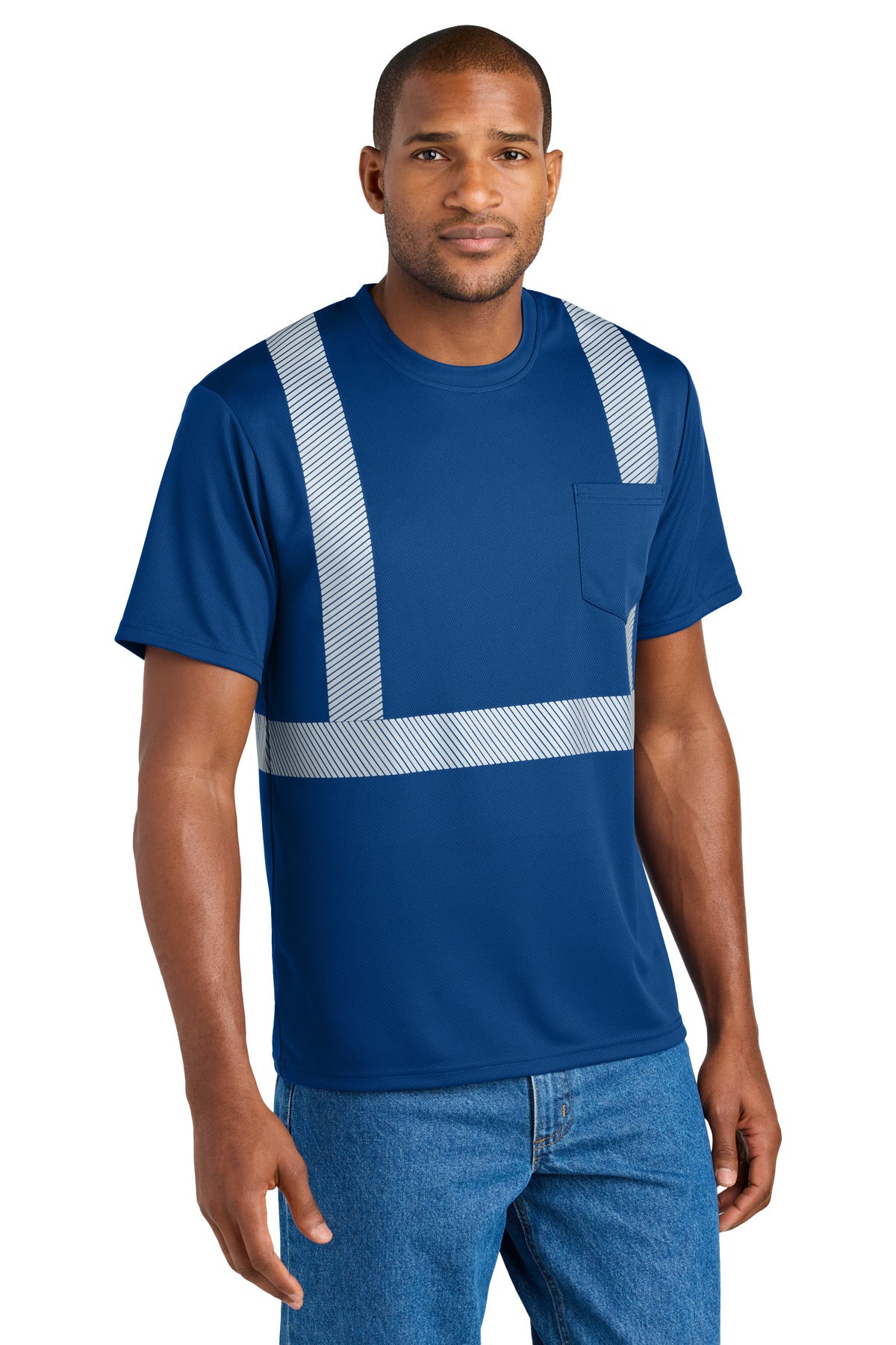 CornerStone CS206 Enhanced Visibility Segmented Tape Tee