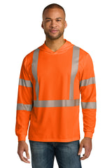 CornerStone ®  ANSI 107 Class 3 Long Sleeve Segmented Tape Hooded Tee CS208 - CornerStone CS208