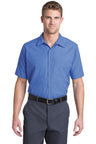Red Kap ®  Short Sleeve Striped Industrial Work Shirt.  CS20 - Red Kap CS20