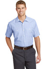 Red Kap ®  Short Sleeve Striped Industrial Work Shirt.  CS20 - Red Kap CS20