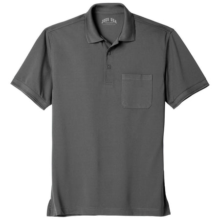 Industrial Snag-Proof Pocket Polo Polos/Knits Joe's USA Charcoal X-Small