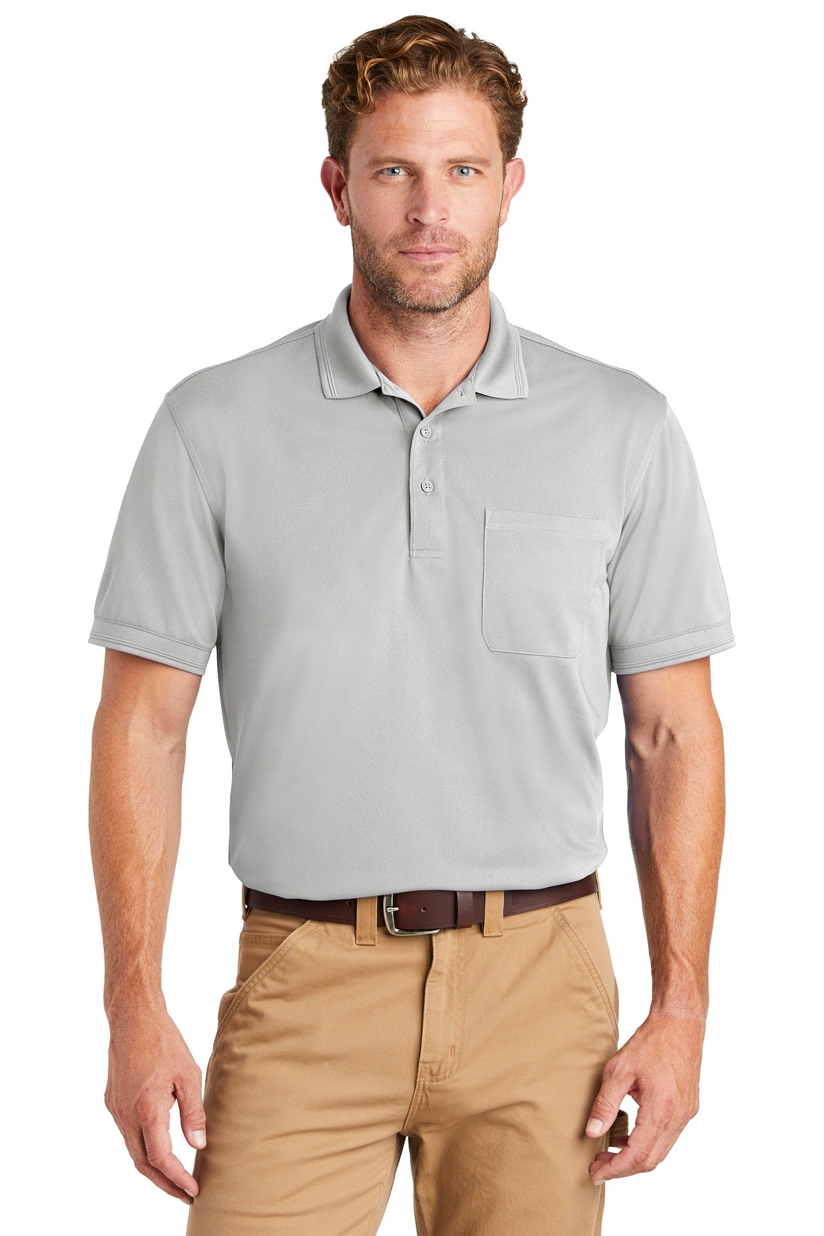 CornerStone  ®  Industrial Snag-Proof Pique Pocket Polo. CS4020P - CornerStone CS4020P