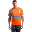 ANSI 107 Class 3 Short Sleeve Snag-Resistant Reflective T-Shirt Joe's USA Safety Orange/ Reflective X-Small