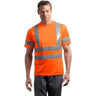 ANSI 107 Class 3 Short Sleeve Snag-Resistant Reflective T-Shirt Joe's USA Safety Orange/ Reflective X-Small