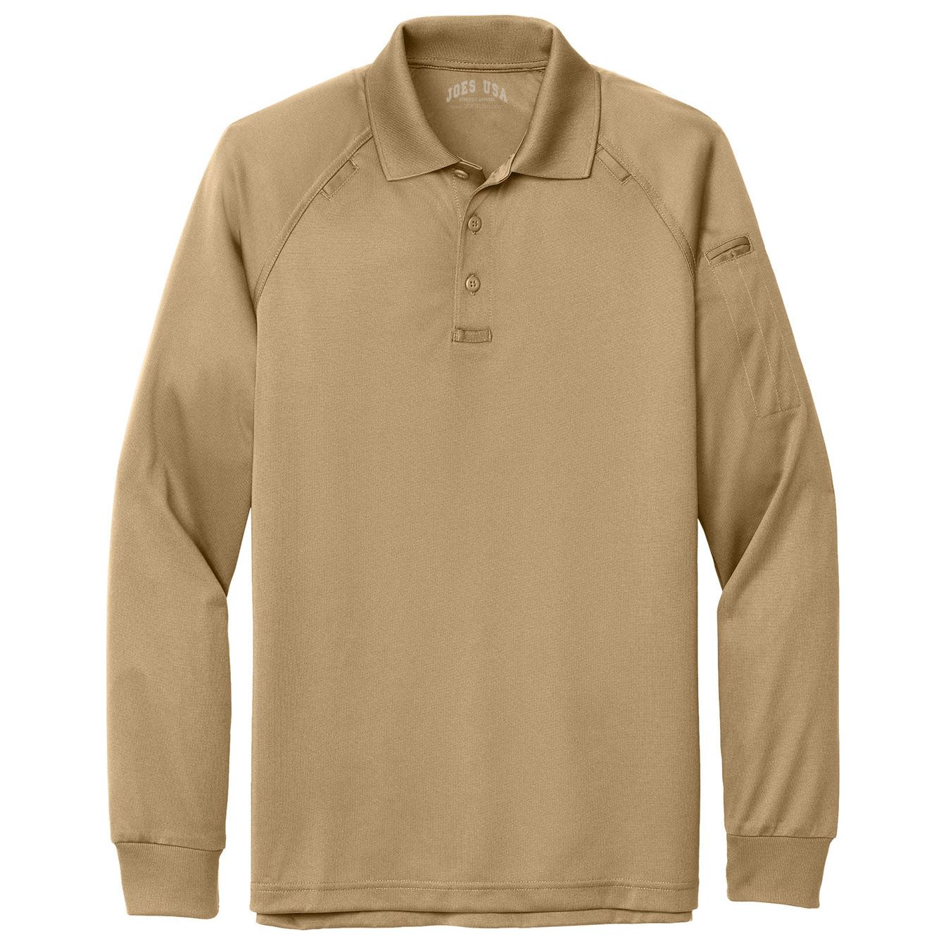 Men's Select Long Sleeve Snag-Proof Tactical Polo Polos/Knits Joe's USA Tan X-Small