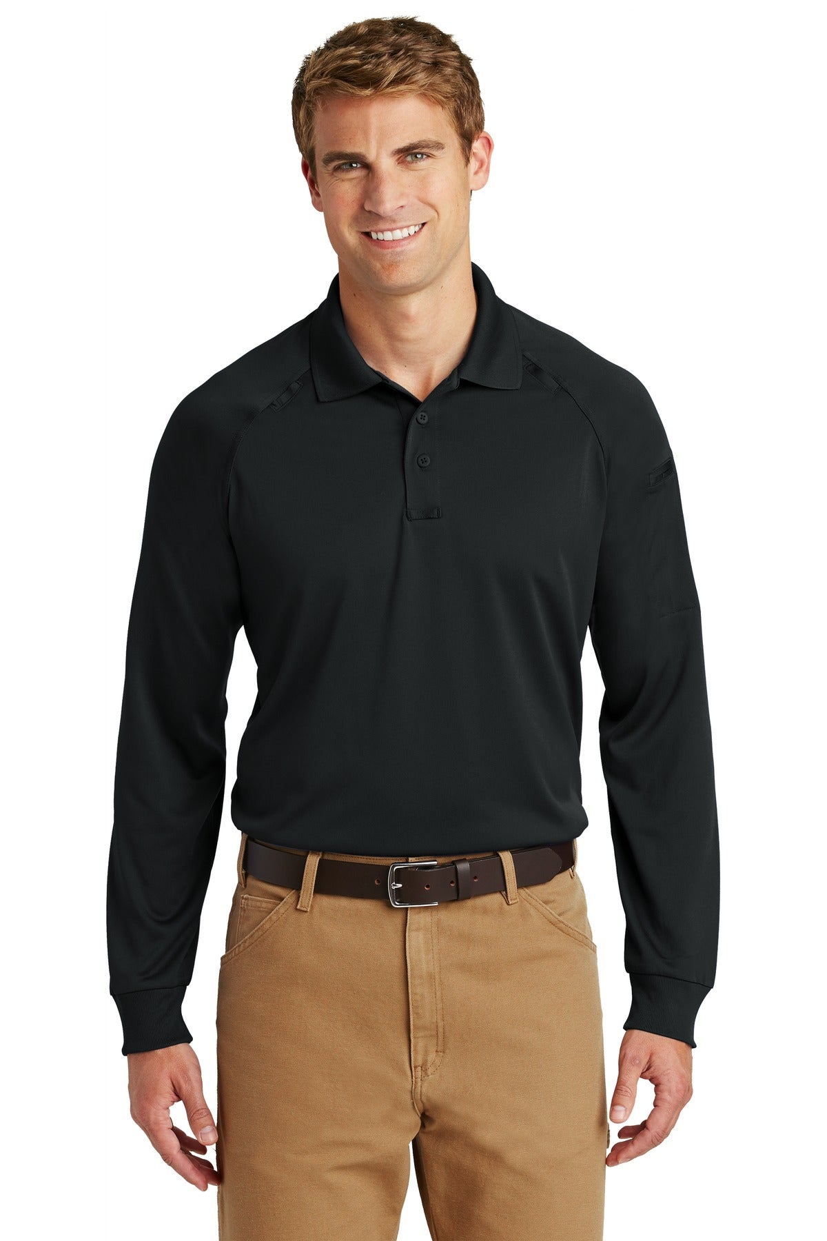 CornerStone ®  - Select Long Sleeve Snag-Proof Tactical Polo. CS410LS - CornerStone CS410LS