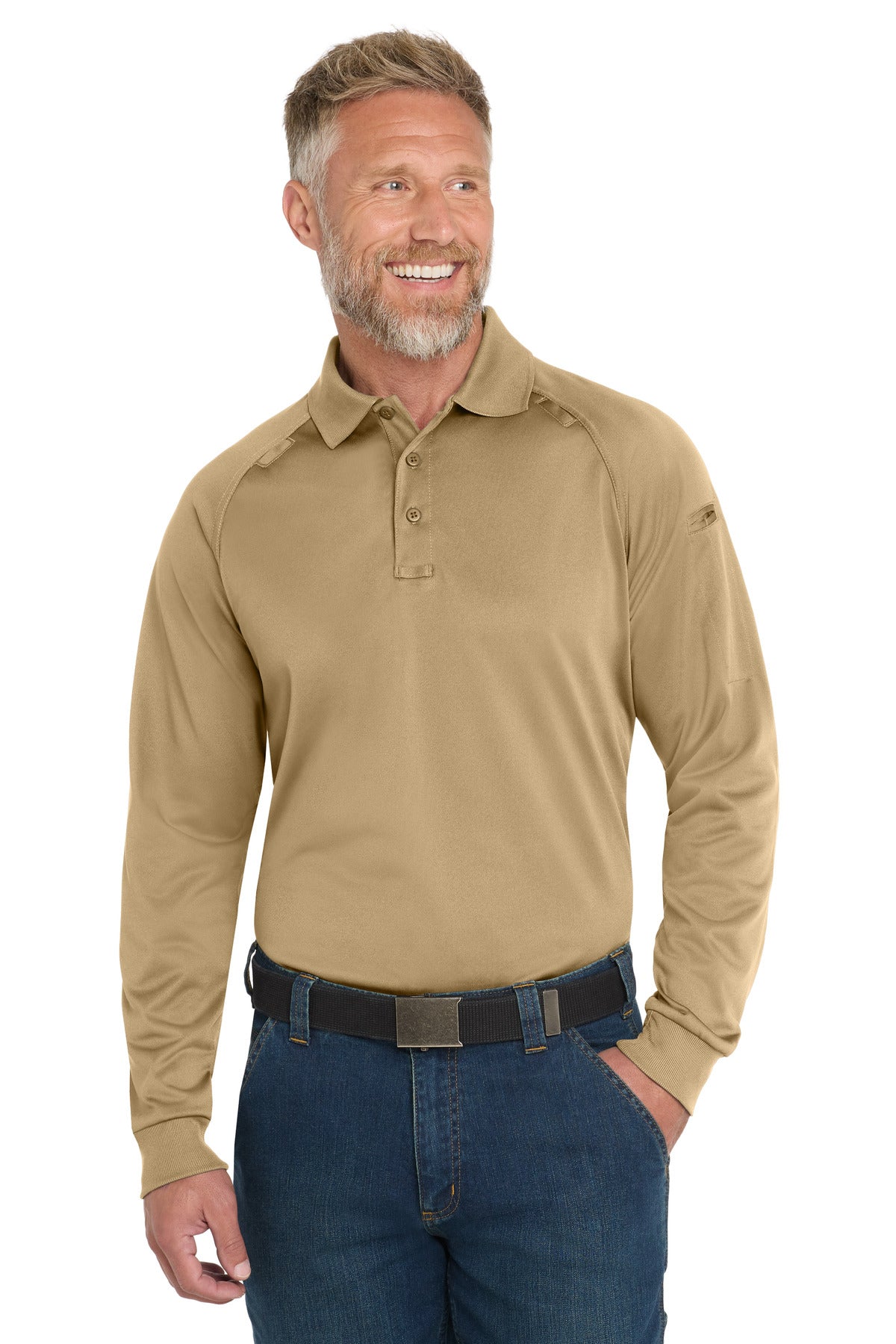 CornerStone ®  - Select Long Sleeve Snag-Proof Tactical Polo. CS410LS - CornerStone CS410LS