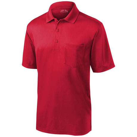 Men's Select Snag-Proof Pocket Polo Polos/Knits Joe's USA Red X-Small