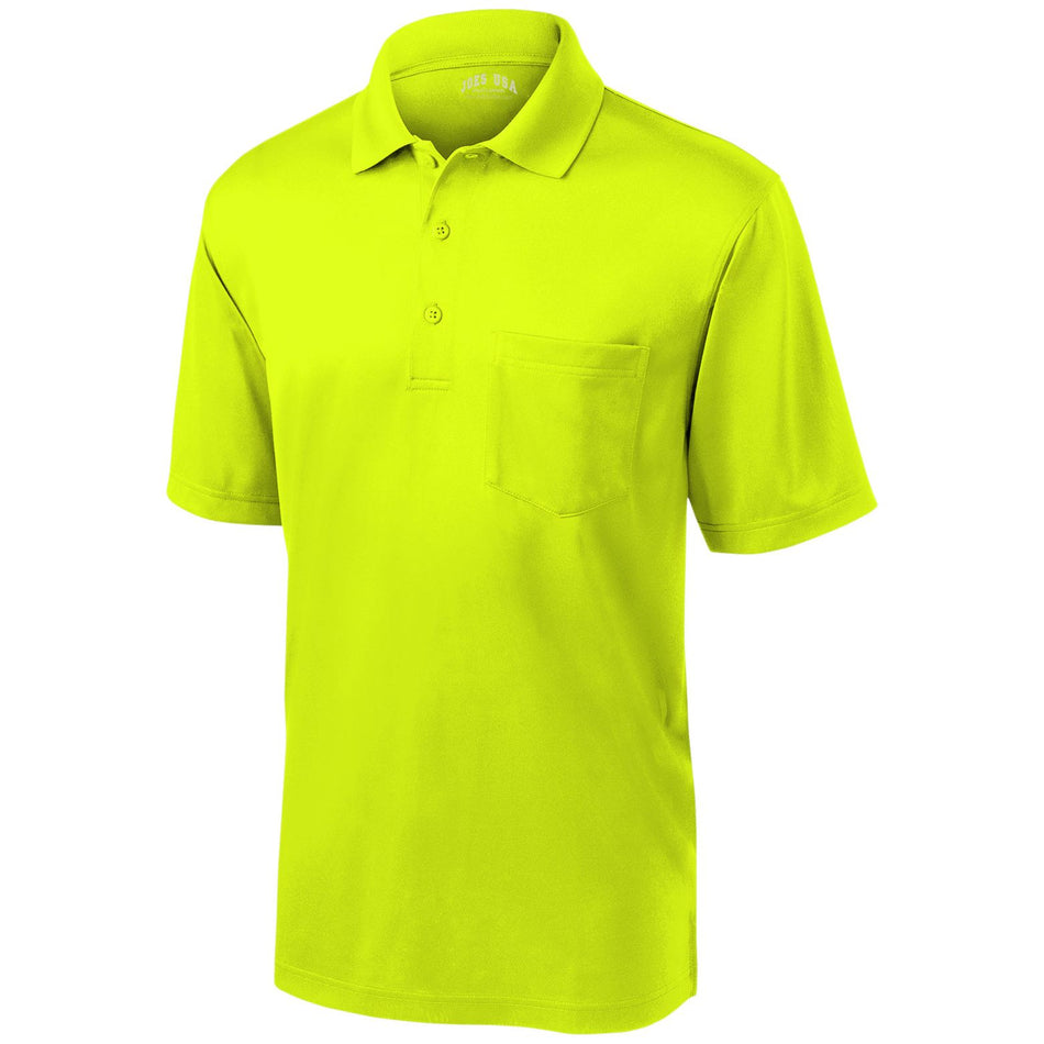 Men's Select Snag-Proof Pocket Polo Polos/Knits Joe's USA Safety Yellow X-Small