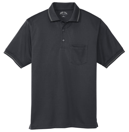 Men's Select Snag-Proof Tipped Pocket Polo Polos/Knits Joe's USA Charcoal / Light Grey X-Small