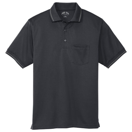 Men's Select Snag-Proof Tipped Pocket Polo Polos/Knits Joe's USA Charcoal / Light Grey X-Small