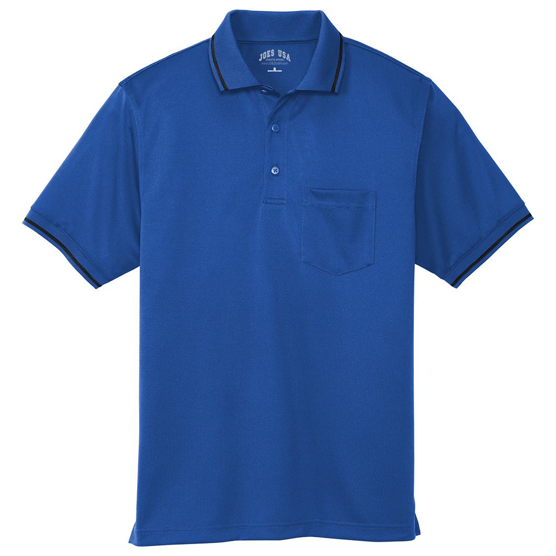 Men's Select Snag-Proof Tipped Pocket Polo Polos/Knits Joe's USA Royal Blue / Black X-Small