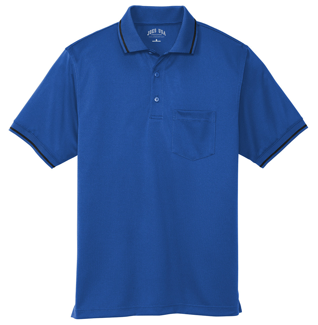 Men's Select Snag-Proof Tipped Pocket Polo Polos/Knits Joe's USA Royal Blue / Black X-Small