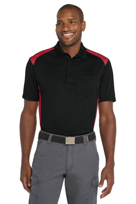 CornerStone ®  Select Snag-Proof Two Way Colorblock Pocket Polo. CS416 - CornerStone CS416