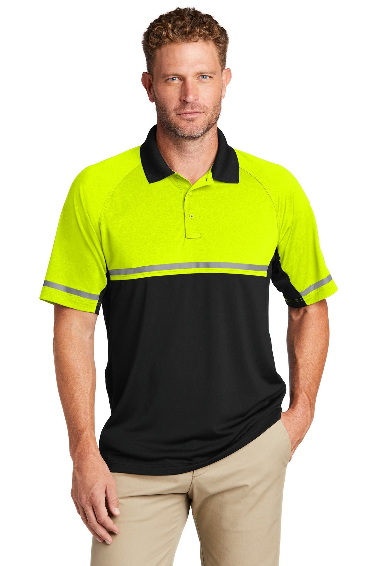 CornerStone  ®  Select Lightweight Snag-Proof Enhanced Visibility Polo CS423 - CornerStone CS423