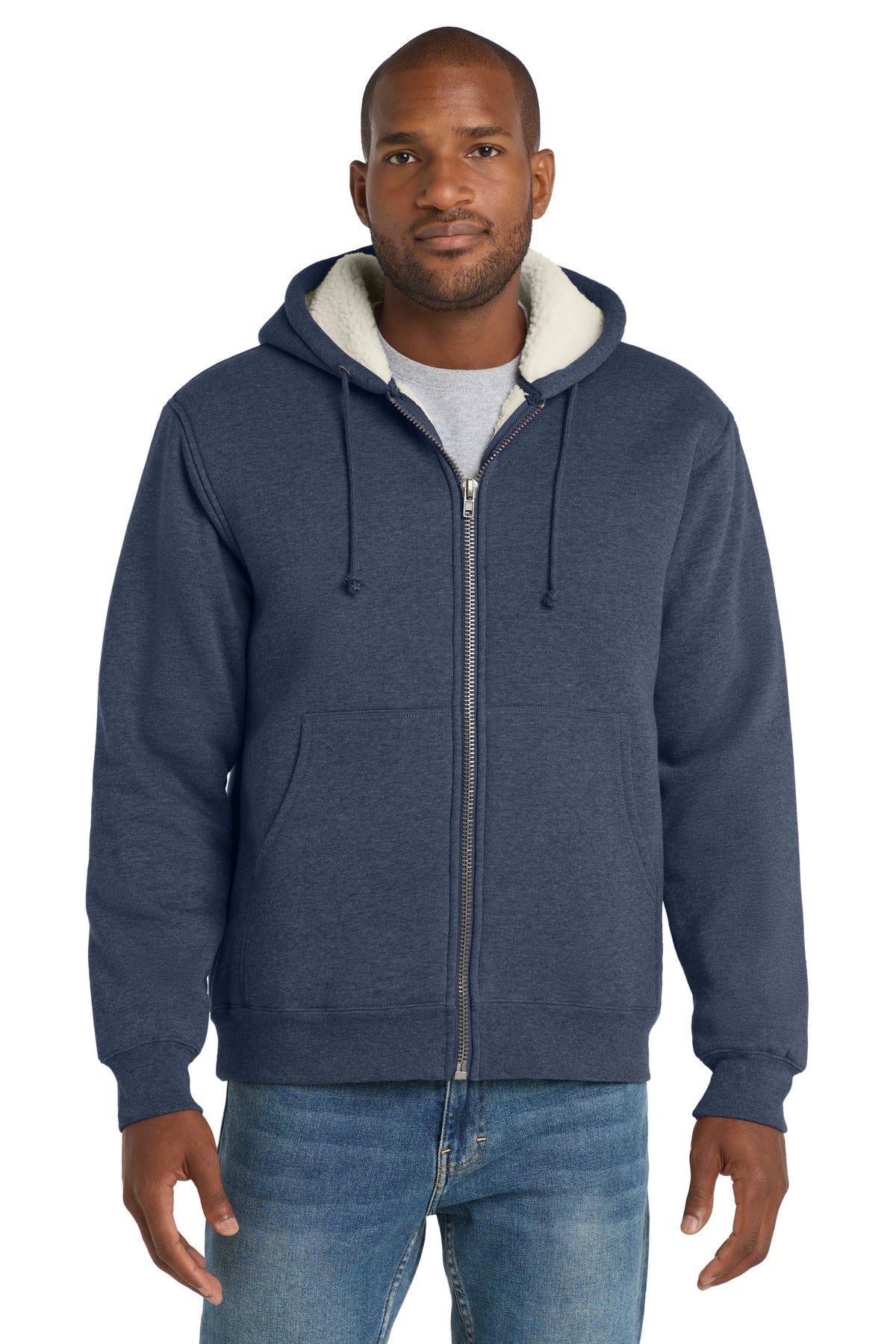 CornerStone CS625 Heavyweight Sherpa-Lined Hooded Fleece Jacket