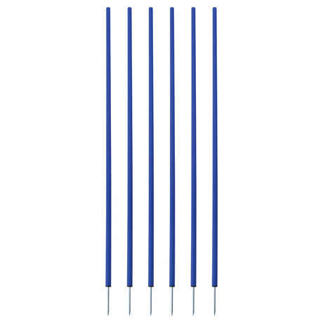 Champion Sports CS6BL Coaching Sticks, Set of 6 Blue