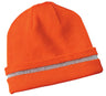 CornerStone ®  - Enhanced Visibility Beanie with Reflective Stripe.  CS800 - CornerStone CS800