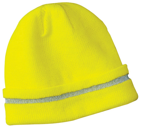 CornerStone CS800 CornerStone - Enhanced Visibility Beanie with Reflective Stripe. CS800 - CornerStone CS800