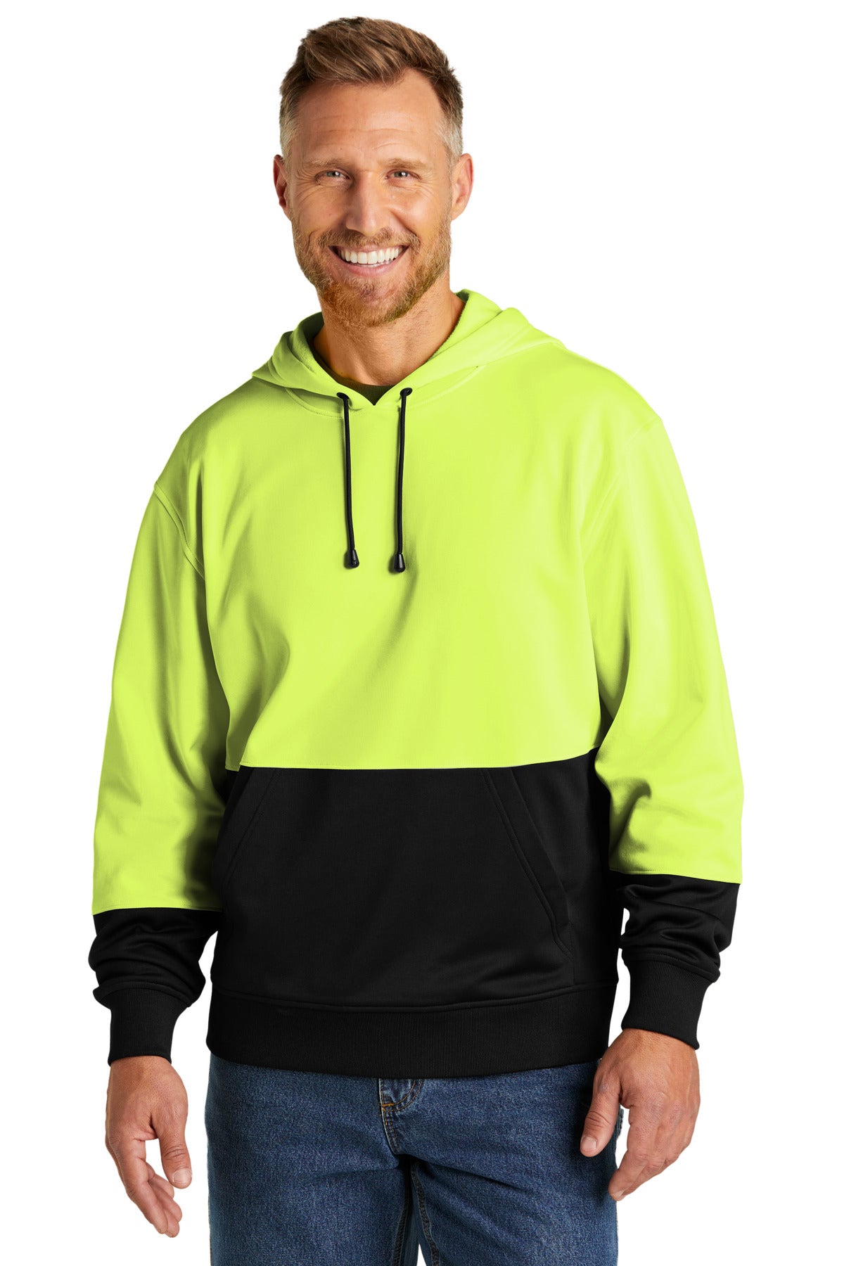 CornerStone ®  Enhanced Visibility Fleece Pullover Hoodie CSF01 - CornerStone CSF01