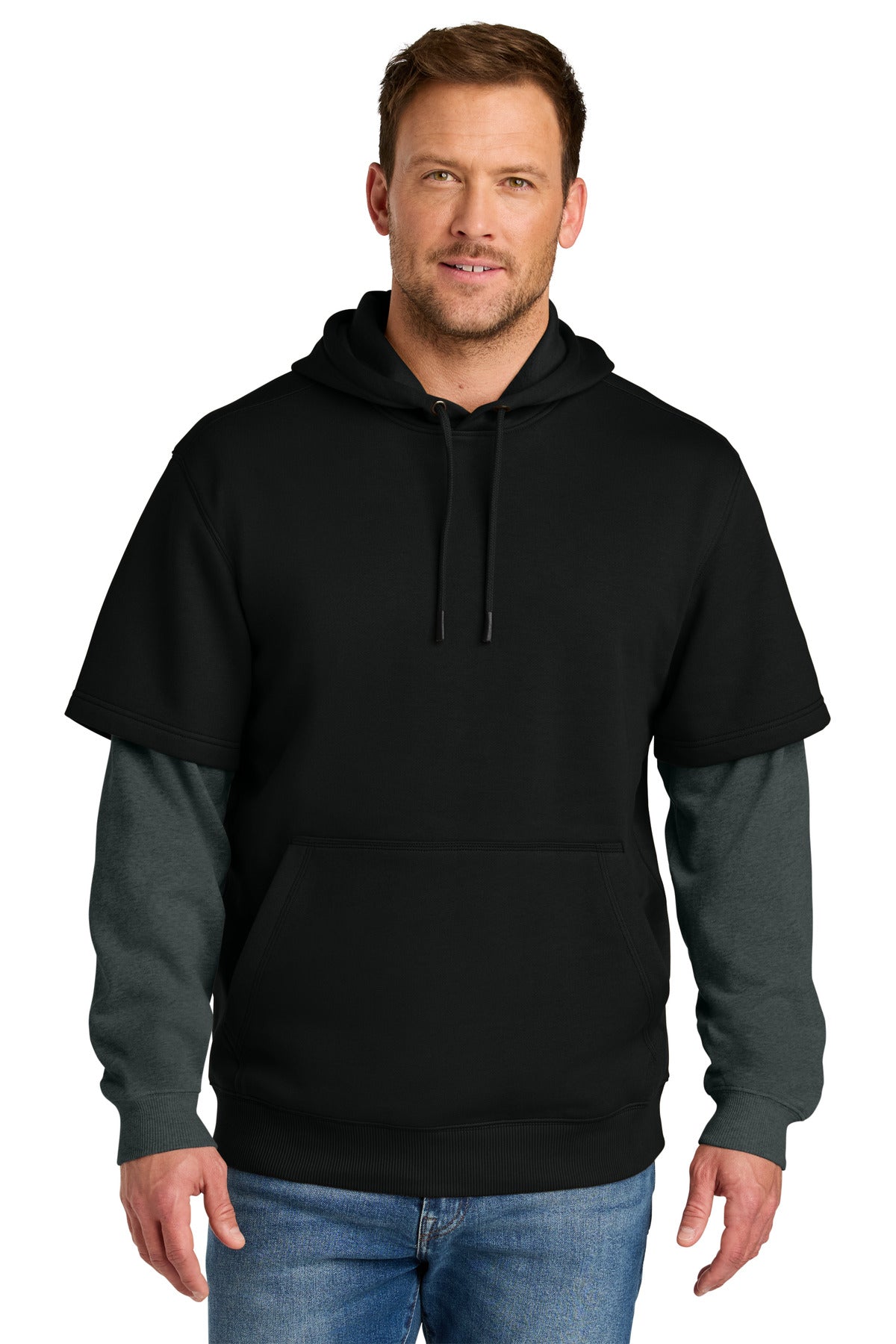 CornerStone ®  Tough Fleece Layered Hoodie CSF632 - CornerStone CSF632
