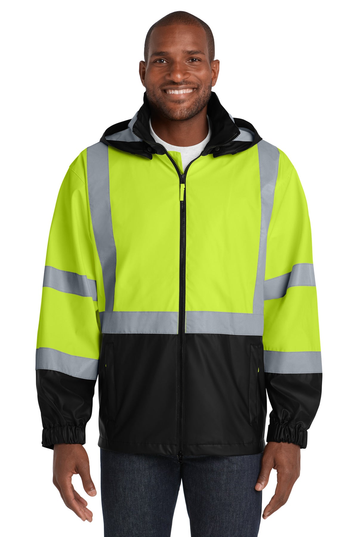 CornerStone CSJ25 CornerStone - ANSI 107 Class 3 Safety Windbreaker. CSJ25 - CornerStone CSJ25