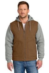 CornerStone CSJ42 Duck Fleece Full-Zip Hooded Jacket
