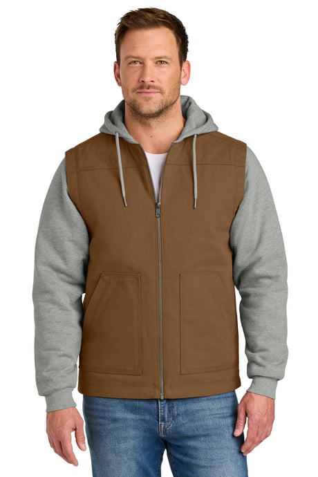 CornerStone CSJ42 Duck Fleece Full-Zip Hooded Jacket