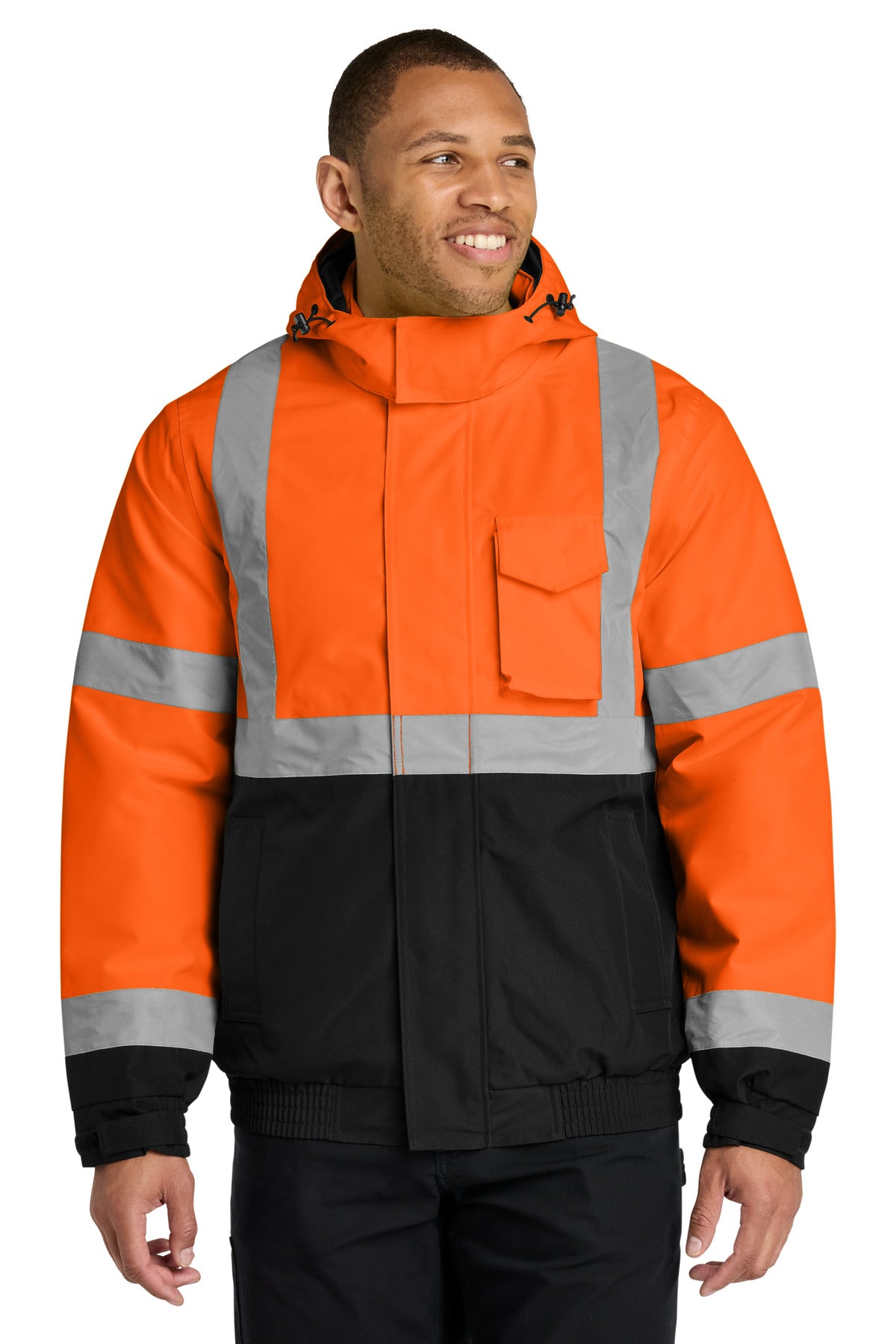 CornerStone CSJ500 ANSI 107 Class 3 Economy Waterproof Insulated Bomber Jacket