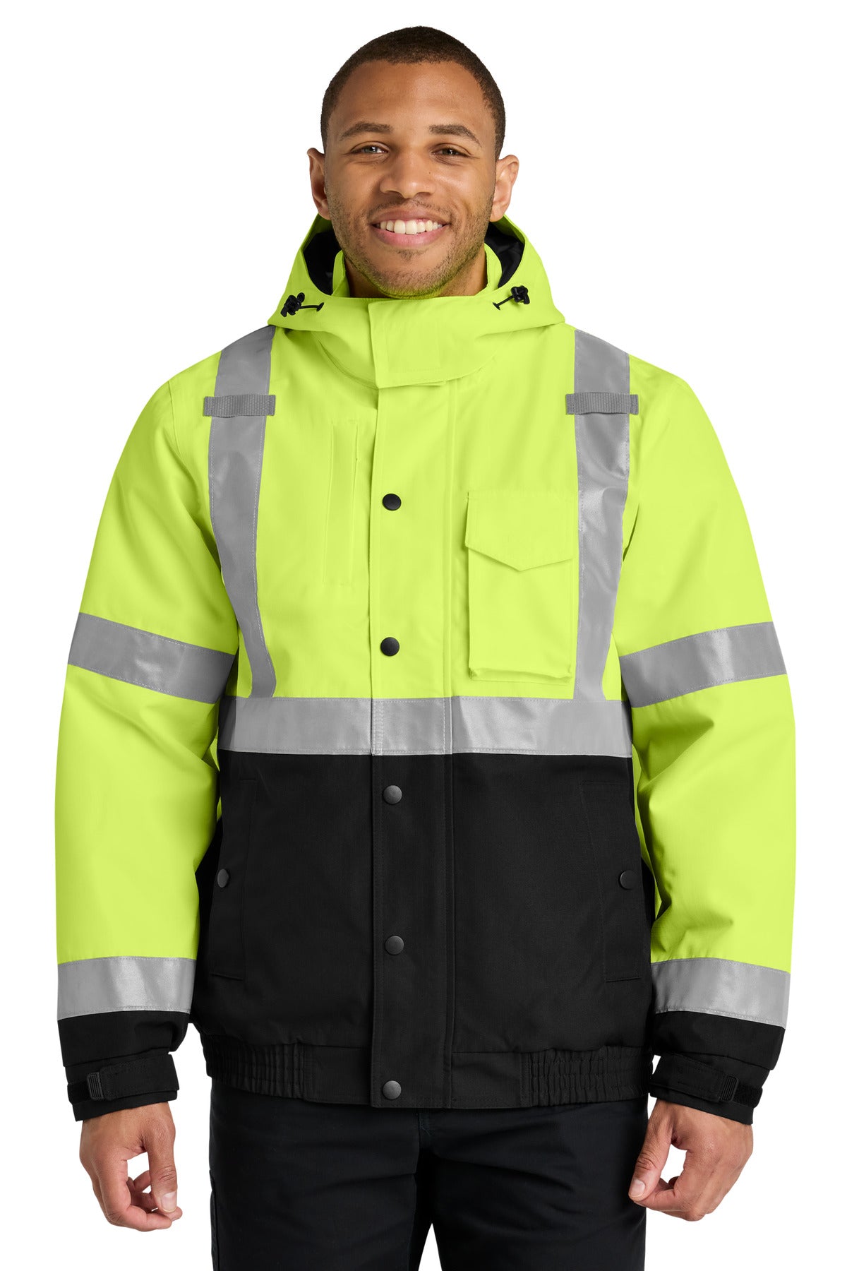CornerStone CSJ501 ANSI 107 Class 3 Waterproof Insulated Ripstop Bomber Jacket
