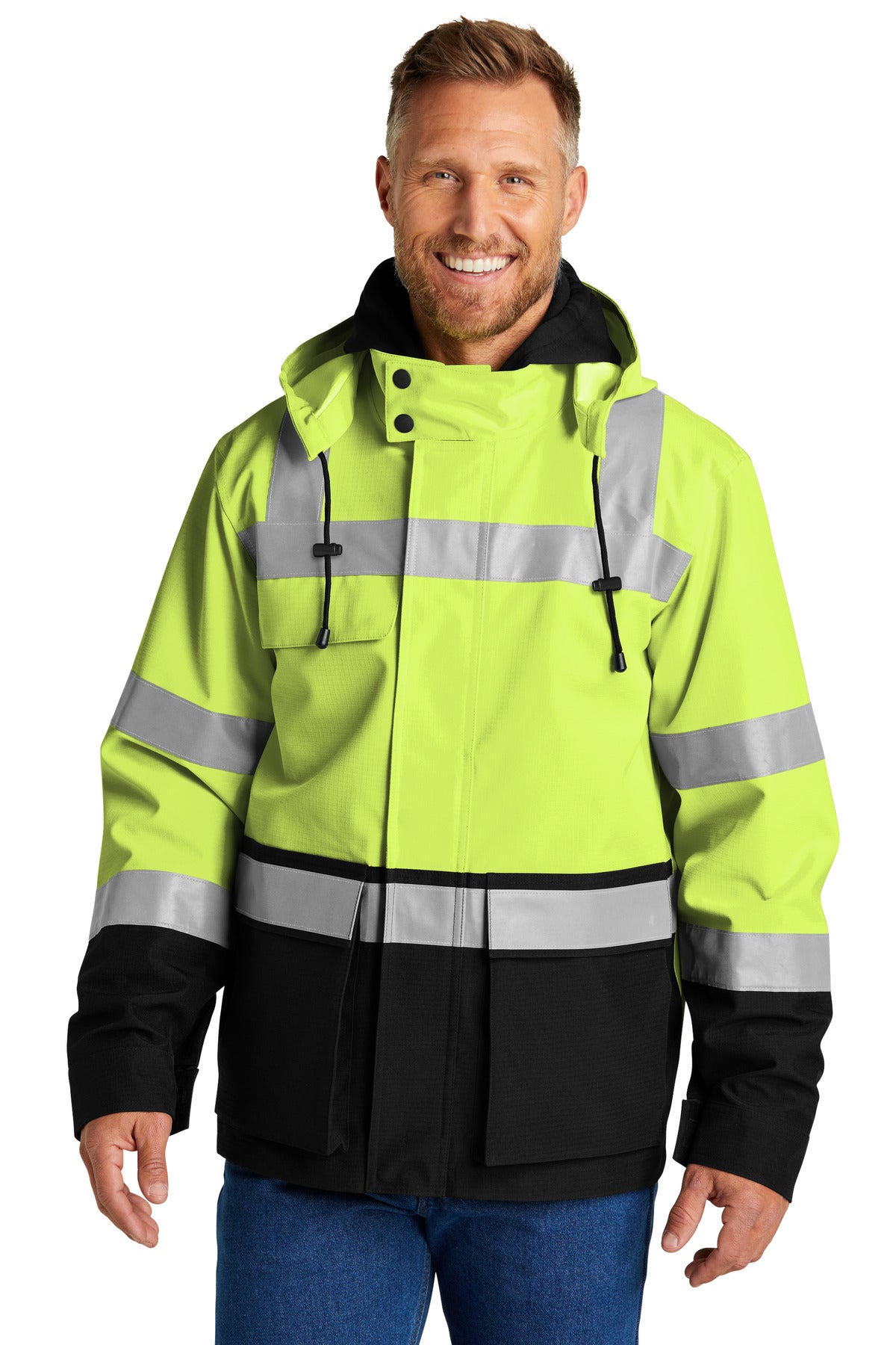 CornerStone CSJ502 ANSI 107 Class 3 Waterproof Ripstop 3-In-1 Parka