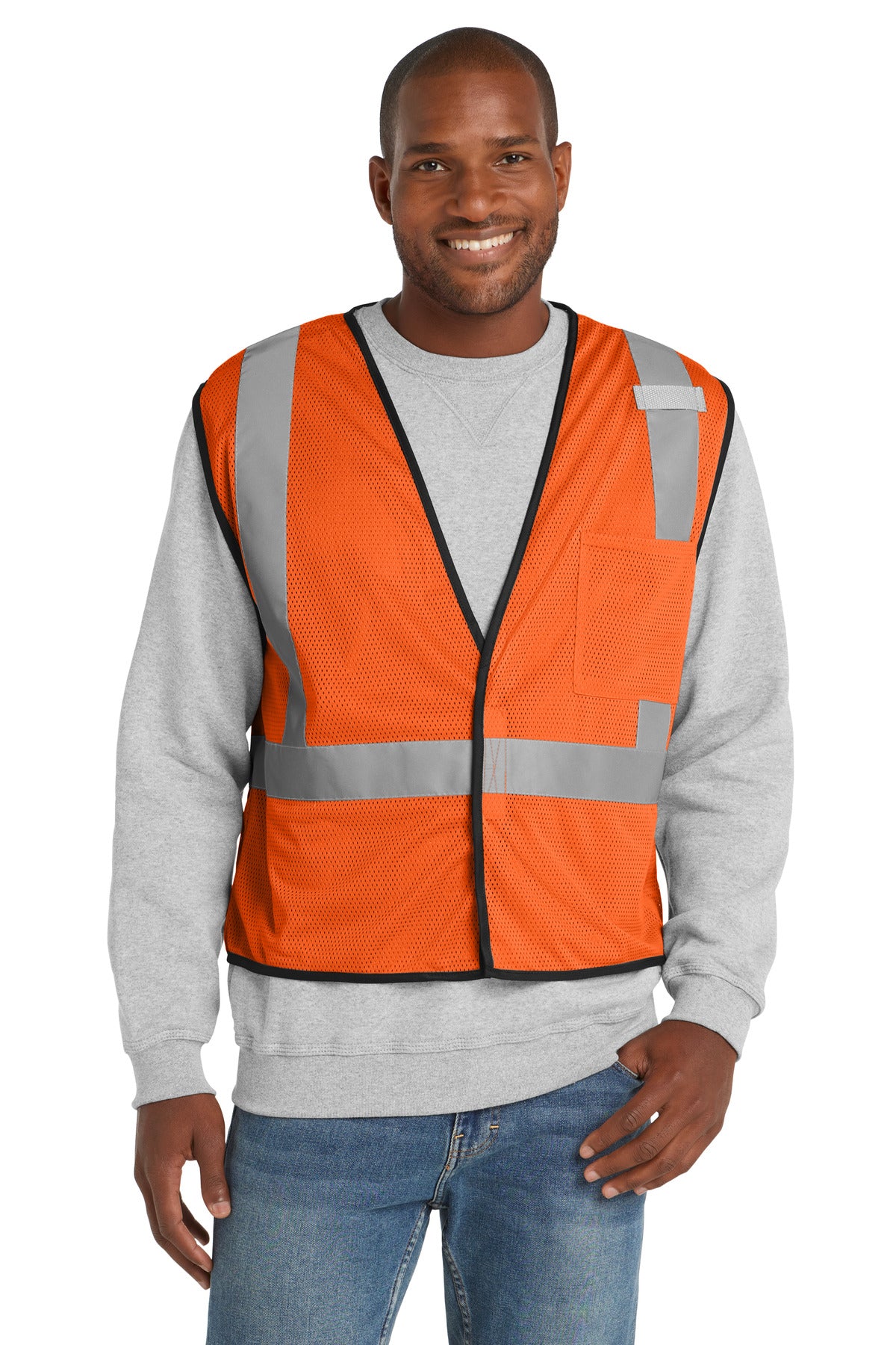CornerStone CSV100 ANSI 107 Class 2 Economy Mesh One-Pocket Vest